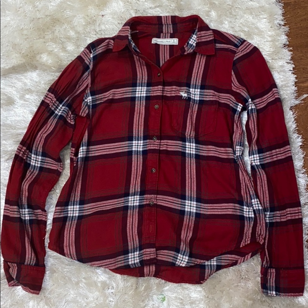 Plaid button up from Abercrombie and Fitch.
